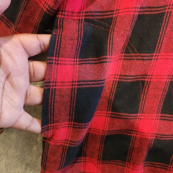 Altar'd State Womens Red Black Fair Isle Trimmed Button Up Shirt Size M Western - Picture 6 of 12
